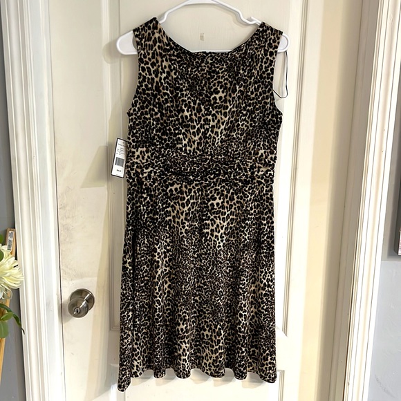 Jessica Howard Leopard Print Dress 14P NWT - Picture 10 of 10